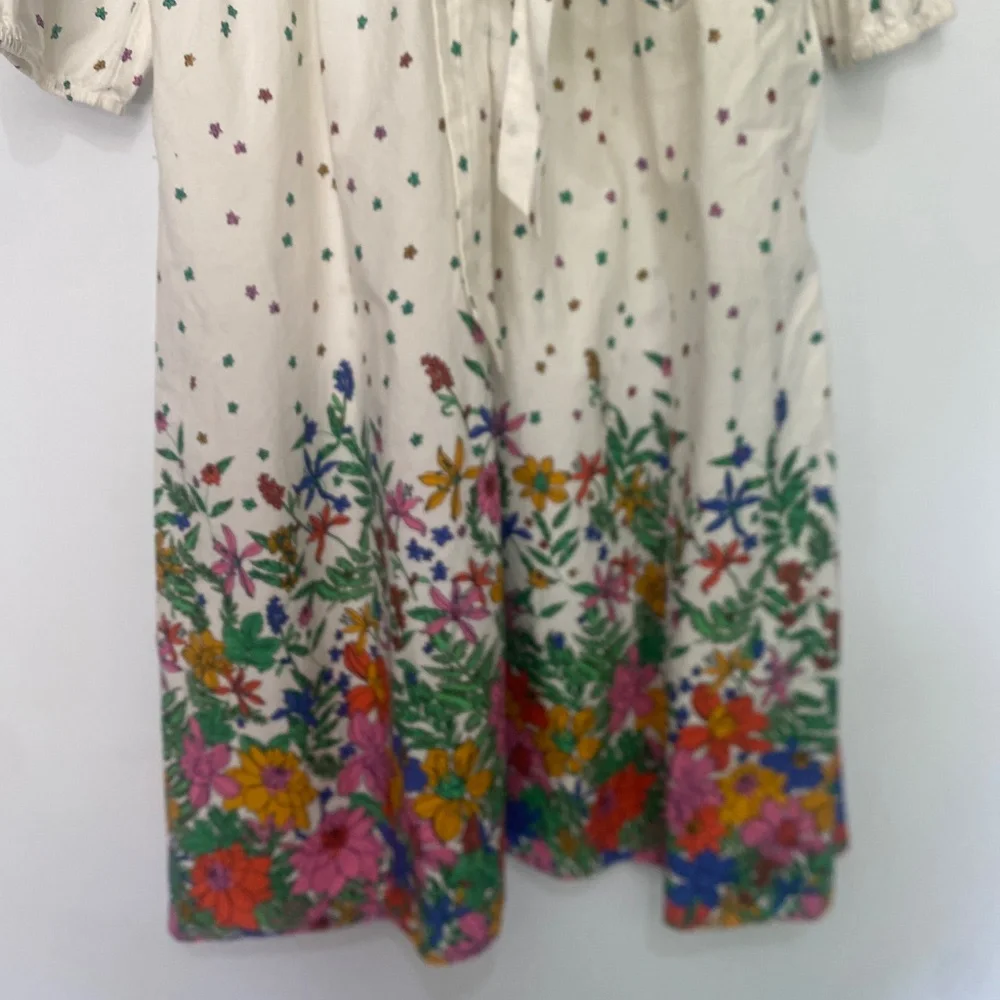 Talbots 12 Poplin Blissful Floral Shirtdress - Picture 9 of 12